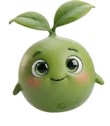 The MyGarden sprout mascot